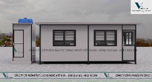 Container Nhà Ở 20feet + WC 