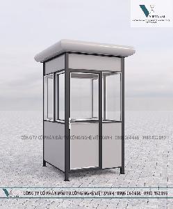 Bốt gác khung thép vuông 1.2m mái bằng